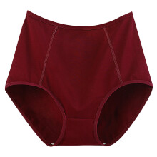 Admvng Damen-Baumwollunterwäsche, einfarbig, Übergröße, hochgeschnitten, auslaufsicherer Schritt, Shorts, Größen XL-6XL