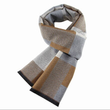 Cachecol masculino casual e estiloso para o inverno, grosso, quente e macio, estilo xale clássico, cachecol longo tipo manta, presente ideal para
