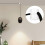 3 Pack Ceiling Hooks for Ceiling Hanging Lights, Pendant Light Hook for Ceiling Lamp, Ceiling Hooks, DIY Lamp White 2