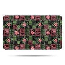 Tapis de bain fleuri Pioneer Flower, tapis antidérapant en microfibre avec envers en caoutchouc, doux, pour baignoire/douche, 43 x 76 cm