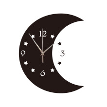 Relógio de parede com fases da lua para decoração de escritório (1 peça)