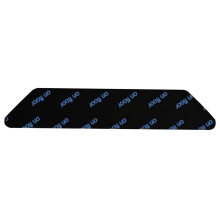 Lot de 4 autocollants antidérapants trapézoïdaux en PU pour tapis