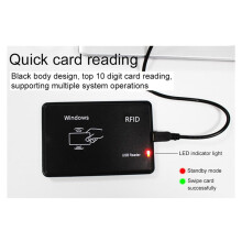 RFID Card Reader with USB Port, 13.56MHz IC Card, Contactless Sensitivity, Support Window System Linux