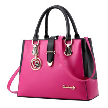 Modische Damenhandtasche aus Leder mit Henkel, 4 Fächern und Quasten – die perfekte Geschenkidee für Damen.
