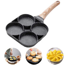 Baboies Non-Stick Frying Pan with 4 Hole Pancake Pan Fried Egg Burger Pan