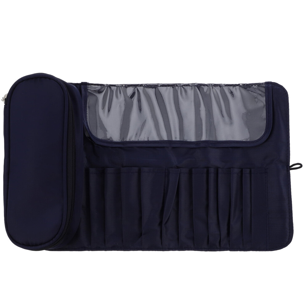 Multifunctional Makeup Brushes Rolling Case Cosmetic Pouch Toiletry Organizer