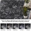 Black rectangular area rug vintage Oriental style 4x6 ft 5
