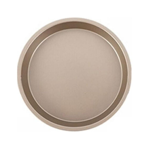 Forma redonda antiaderente para bolo de 23 cm (9 polegadas) dourada