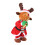 Muzikaal oplichtend kerstmanknuffel 33 cm 5