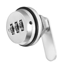 Cerradura metálica Worgeous para armarios, escritorios y cajones con contraseña, caja fuerte, llave plateada.