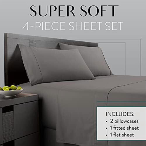 Microvezel beddengoedset Twin XL – 4-delig 1