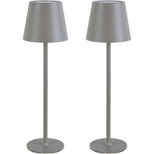 Lampada da scrivania a LED portatile, 3 colori con regolazione continua dell'intensità luminosa, ricaricabile tramite touch, alimentata a batteria,