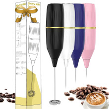 Mini spieniacz do mleka – kompaktowy, łatwy w czyszczeniu trzepaczka do kawy i matchy do latte, gorącej czekolady, jajek i frappe | Prezent