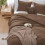 Brown Comforter Set Full Size 3-Piece Down Alternative 4