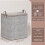 Nonwoven Storage Box Grey Foldable with Zipper Lid 2