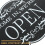 Πινακίδα OUNONA Open Clear για επιχειρήσεις, διπλής όψης, ξύλινη πινακίδα Open Clear για 5