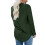 Damenmode Top Lässiges einfarbiges Rundhals-Langarmshirt Tunika-Top 2