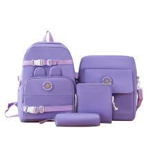 4-Piece School Backpack Set – Large Capacity Canvas Backpack, College Style, Back to School Supplies, Compatible with All Ages