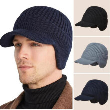 Cappello lavorato a maglia, berretto invernale termico in pile polare spesso per uomo e donna