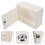 Contenitore in plastica con serratura e 2 chiavi, colore bianco. 2
