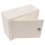 Contenitore in plastica con serratura e 2 chiavi, colore bianco. 5