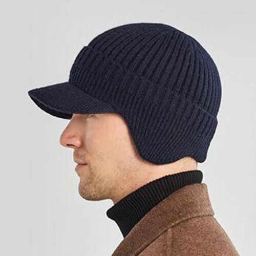 Πλεκτό Καπέλο, Χειμερινό Θερμικό Χοντρό Polar Fleece Χιονοστιβάδα για Άνδρες και 2