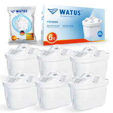 Watus Water Filter Cartridges, for Brita Water Filter Cartridges, Brita Maxtra Pro, Maxtra Plus, Reduces Lead, Chlorine, Heavy Metals and Limescale in