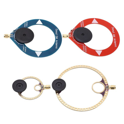 Donut Short and Medium Wave Antenna AM MW/SW Antenna  Loop Multi-Function Antenna 4-Piece Set for FM SW Radios