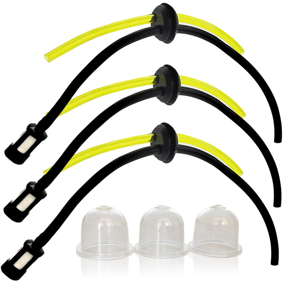 Fuel Line Kit With Primer Bulb And Filter For Honda Gx25 Gx35 Gx31 Gx22 Gx25nt Gx35nt (3 Pack) 9169991198842
