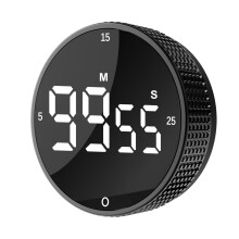 Upgraded Magnetic Digital Kitchen&Productivity Timer Loud Alarm Visual Pomodoro Timer with Large LED Display, 3 Presets (5/15/25min), 3 Volume Levels.