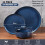 HaWare Dinner Set, 12 Piece Stoneware Dinnerware Service for 4, Reactive Glaze Dining Ware Include Plates and Bowls, Chip and Scratch Resistant, 2
