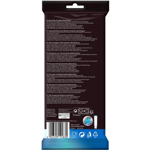 Melitta Melitta Filter Cartridge, Pro Aqua, For The Best Automatic Coffee Machine, 192830 1