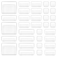 Vtopmart 37 Pack Drawer Organiser, 4-Size Versatile Bathroom and Vanity Drawer Organiser, for Makeup, Office