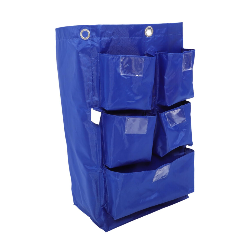 Heavyduty Janitorial Cleaning Cart Bag Blue With Large Capacity And Multifunctional Storage 9771547178316