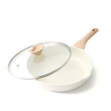 Kordisen Ceramic Nonstick Frying Pan with Lid, 28 cm Induction Ceramic Pan, Healthy and Non-Toxic, PFOA & PFAS Free
