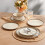 HaWare Dinner Set, 12 Piece Stoneware Dinnerware Service for 4, Reactive Glaze Dining Ware Include Plates and Bowls, Chip and Scratch Resistant, 3