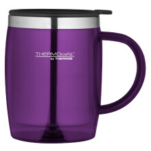 Thermos 187097 ThermoCaf? Translucent Desk Mug, Purple, 450 ml, 1 Count (Pack of 1)