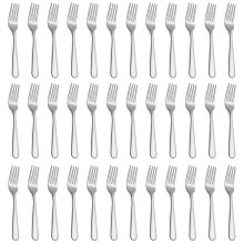Forks Set of 36 Piece, Stainless Steel Dinner Fork Table Forks, Mirror Polishing Cutlery Forks Set Pack of 36,Dishwasher Safe (7.1 inches, 18cm)