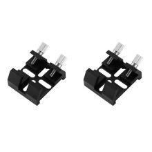 2X Telescope Finderscope Mount Dovetail Slot Plate Finderscope Bracket Astronomical Telescope Accessories,Black