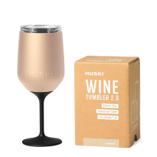 Huski Wine Tumbler 2.0 | New | Award-Winning Design with Detachable Stem | Premium Stainless Steel Wine Glass with Lid | Triple Insulated Tumbler |