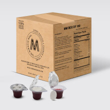 Pre-filled Communion Cups and Wafer Set, 100 Pack, Concord Grape Juice, Pre-Packaged