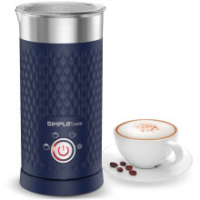 SIMPLETASTE Electric Milk Frother, Automatic Frother and Milk Steamer, 4-in-1 Electric Milk Steamer, Hot and Cold Foam Maker for Coffee, Cappuccinos,