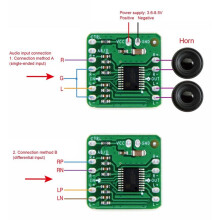 2X PłYtka Wzmacniacza Mocy RóżNicowej 2X10W Cyfrowy Wzmacniacz Mocy Audio Klasy D HT8697 3.6-8.5V WejśCie RóżNicowe
