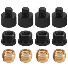 12 Pieces Mic Thread Adapter Set Mic Stand Adapter 5/8 Female To 3/8 Male and 3/8 Female To 5/8 Male Screw Adapter