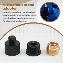 12 Pieces Mic Thread Adapter Set Mic Stand Adapter 5/8 Female To 3/8 Male and 3/8 Female To 5/8 Male Screw Adapter