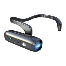 Tragbare 4K 30FPS Kopfkamera, WiFi-Videokamera, Camcorder, Webcam, Weitwinkelobjektiv, Batterie, APP-Steuerung