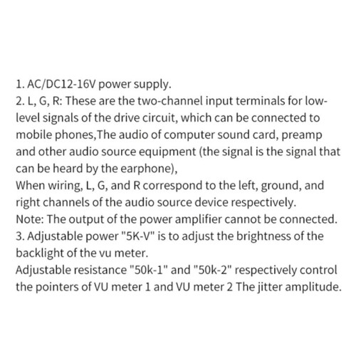 12-16V VU Meter Analog Panel Audios Level Meter  Backlights No Need Driver for Power Amplifier Digital Power Meter