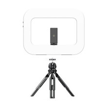 Three-Color Dimming Ring Fill Light with Desktop Tripod Rabbit Cage Selfie Light Selfie Reverse Charging