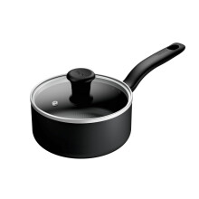 Tefal Titanium Essential Saucepan 18 cm + Lid, Non-Stick Coating, Metal Safe, Compatible with All Hobs Except Induction, Flawless Glide, Everyday Use,