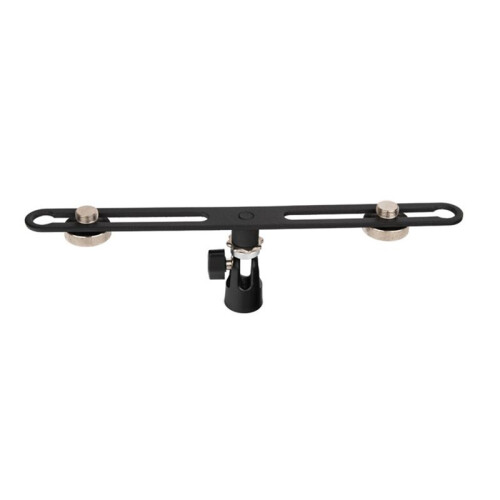 Dual Microphone Stand Extension Bracket for Studio Recording Adjustable Mic Mounts for Enhanced Sound Quality